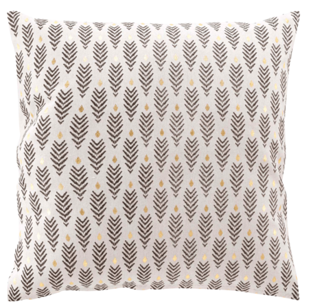 Gold Cotton Pearl Cushion